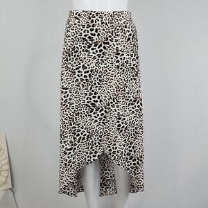 ALYX Leopard Animal Print Rayon Skirt Size Medium